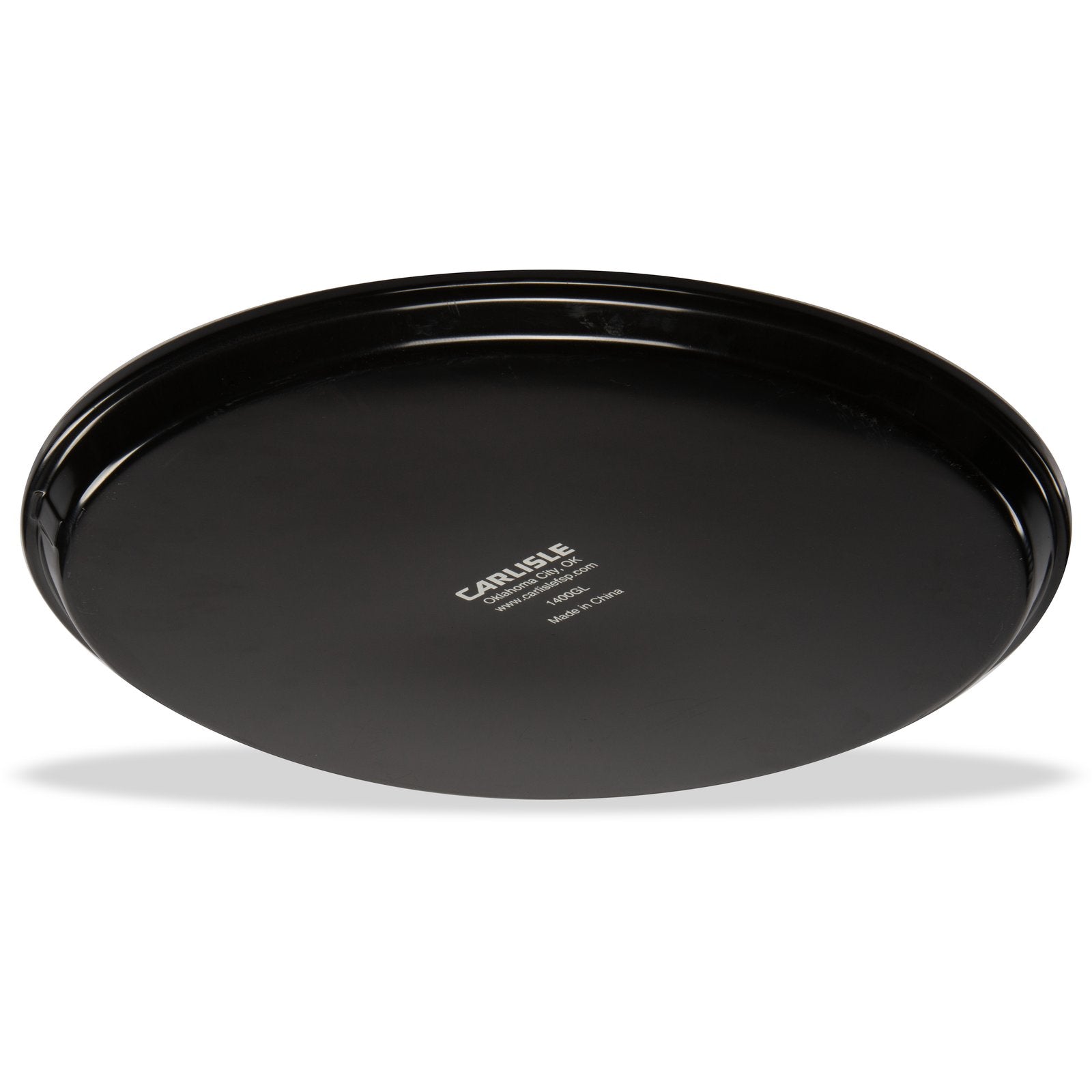 Carlisle 1400GL004 14" Black Round GripLite Tray
