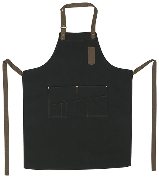 Winco BA-3327K Black Bib Apron