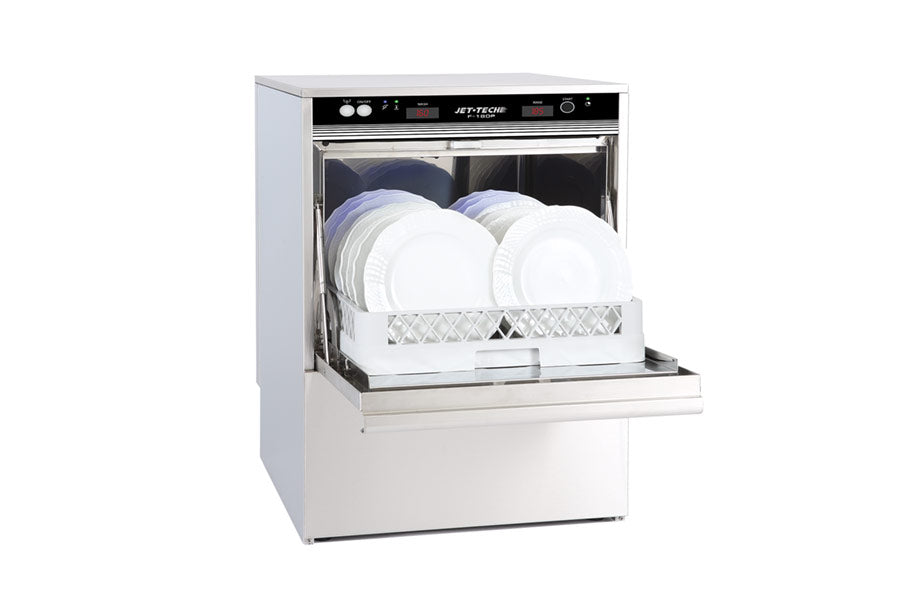 Jet-Tech F-18DP High Temperature Undercounter 24 Racks/Hour Dishwasher