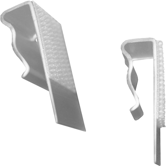 Snap Drape VTC25 25/bag Clear Polycarbonate Plastic Table Skirt Clip with Velcro Attachment