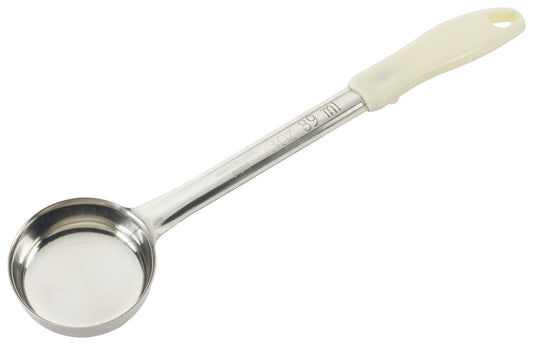 Winco FPS-3 3 oz. Ivory Stainless Steel Solid Food Portioner