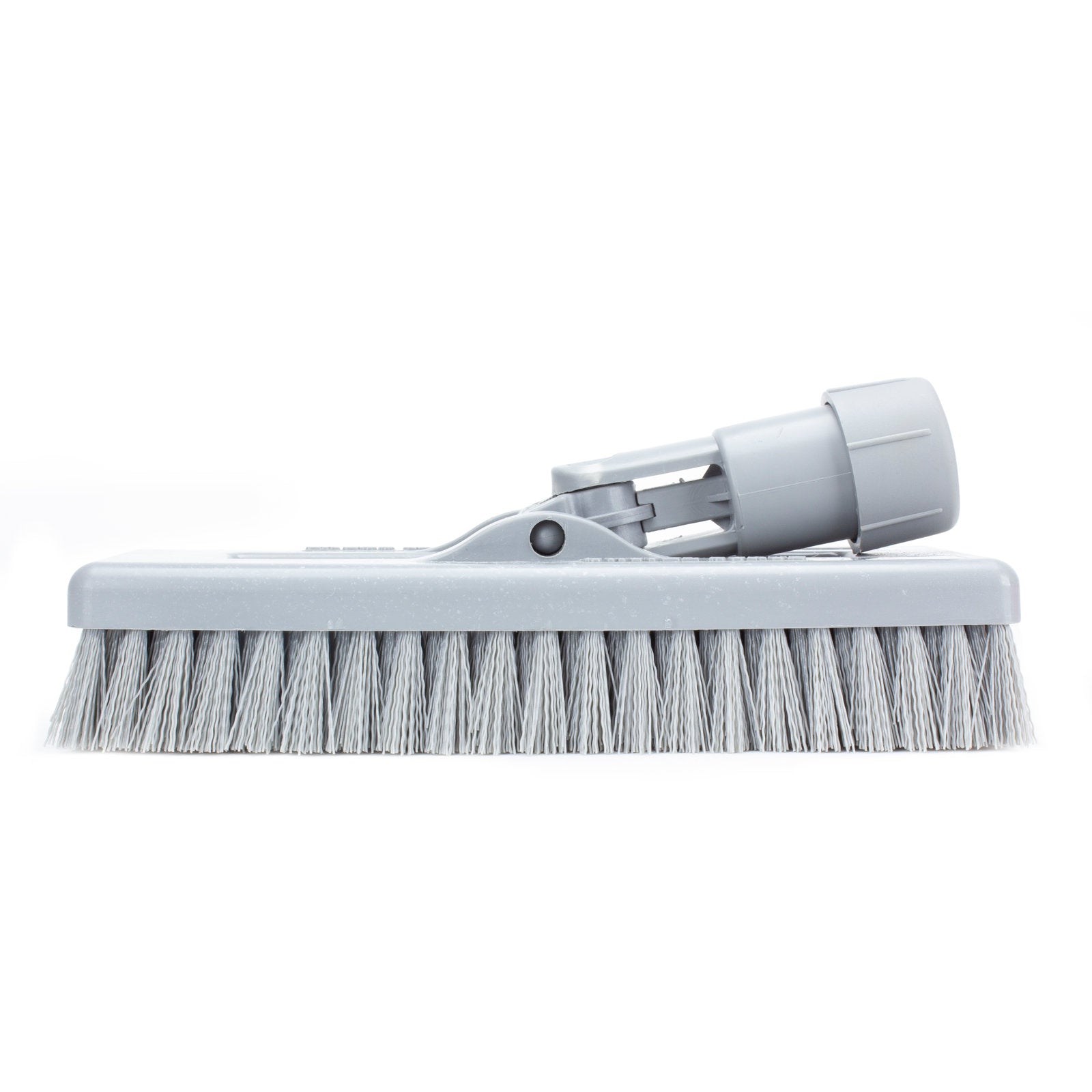 Carlisle 3638831EC23 8" Gray Color Code Swivel Scrub Brush