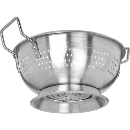 Carlisle 60278 8 Qt Silver Aluminum Signature Select Dura-Ware Standard Weight Colander