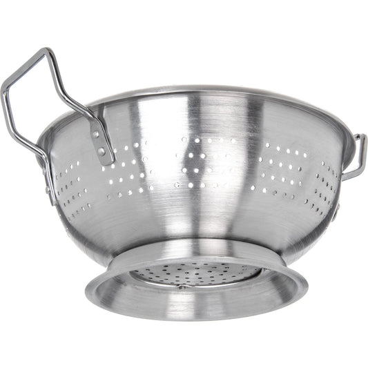 Carlisle 60278 8 Qt Silver Aluminum Signature Select Dura-Ware Standard Weight Colander