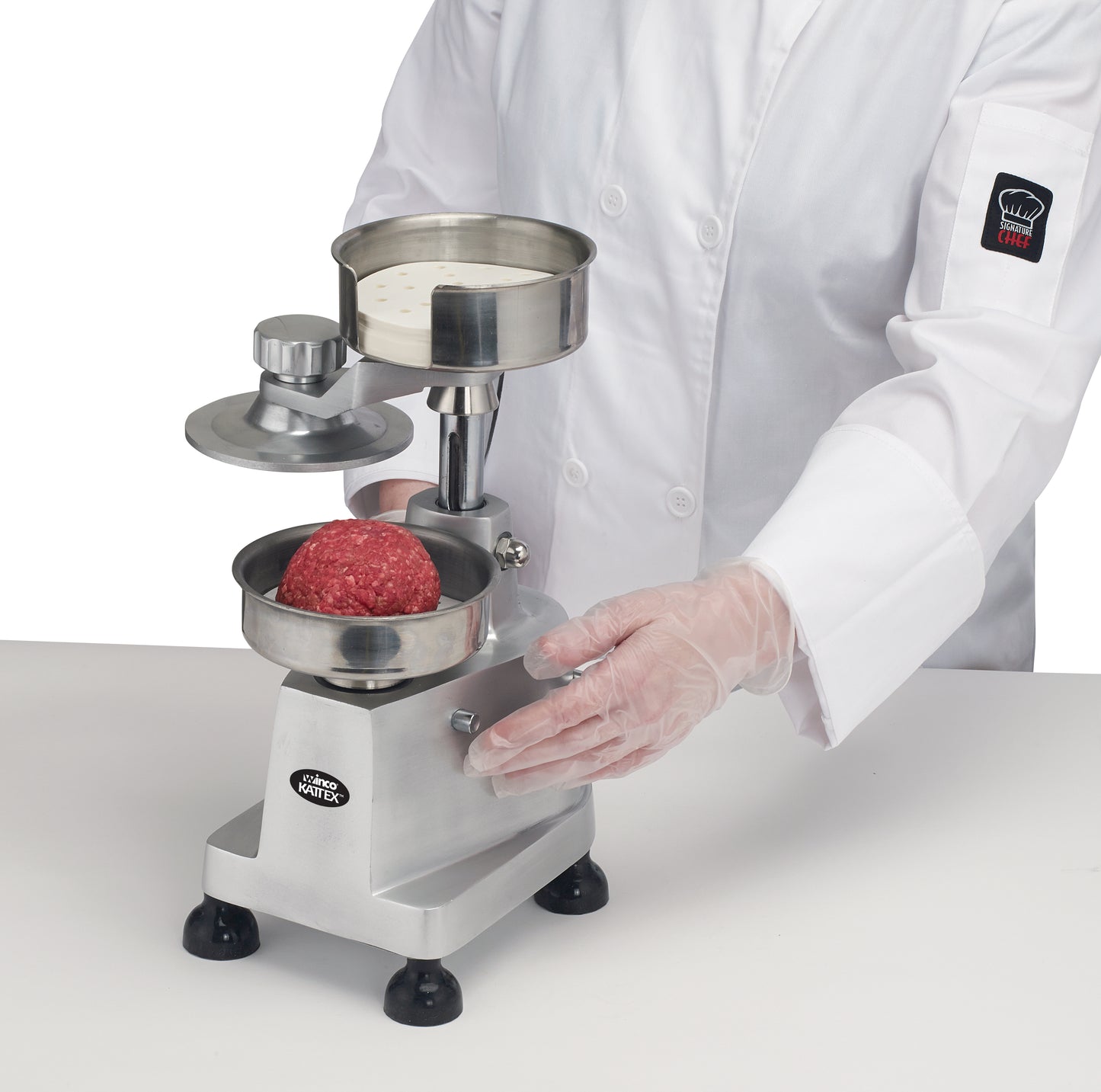 Winco HBP-3 Heavy-Duty 1/4lb. and 1/2 lb. Hamburger Patty Press