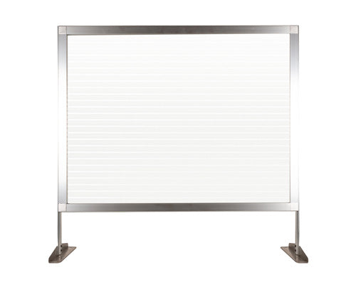 Omcan 46765 46" W X 32.5" H Clear-Fluted Polycarbonate Countertop Panel