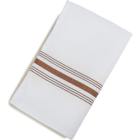 Snap Drape 53771822NH515 18" x 22" Chalk Stripe 50% Spun Polyester/50% Filament Bistro Striped Napkin