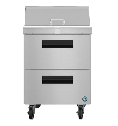 Hoshizaki SR27B-8D2 One Section Stainless Drawers Sandwich Prep Table Refrigerator