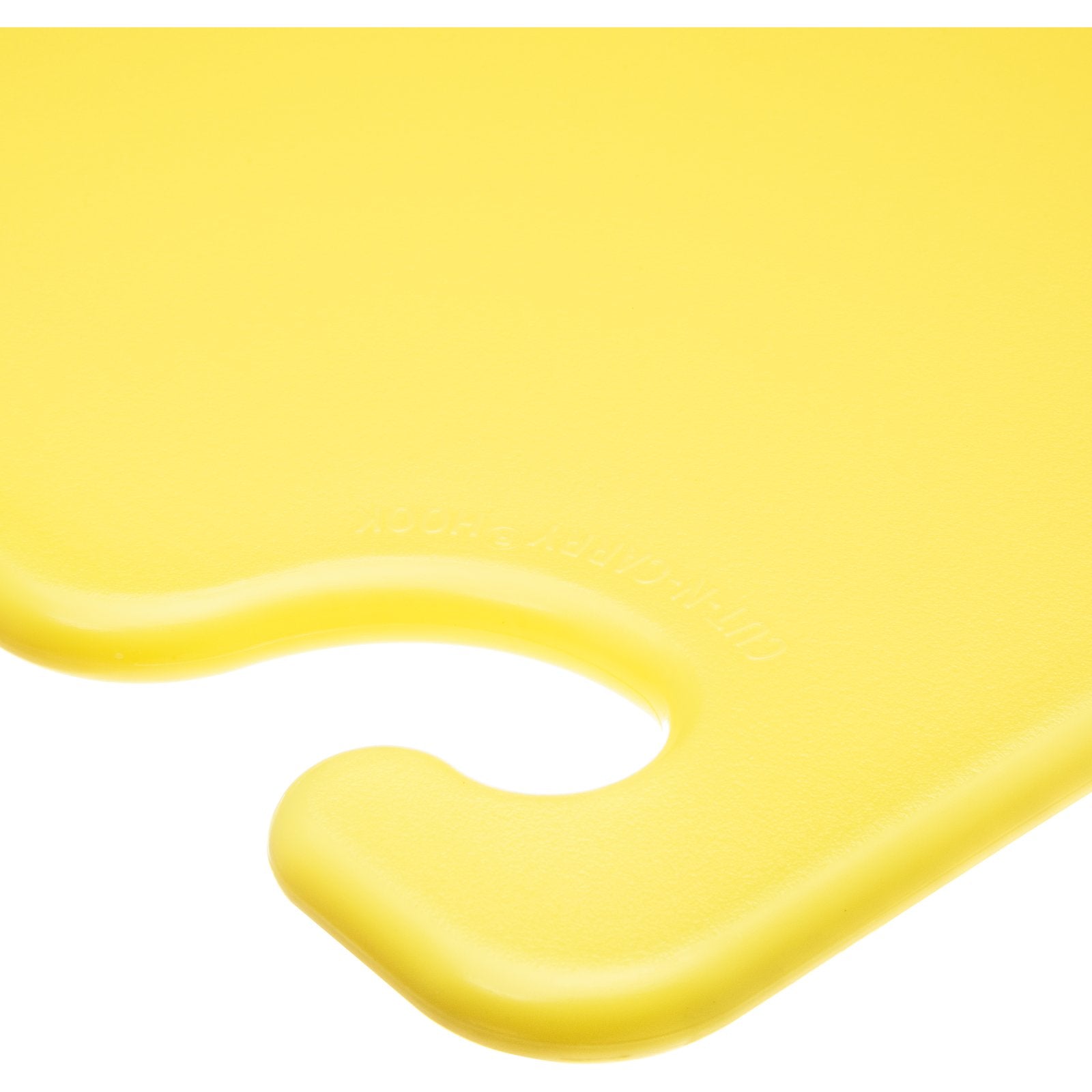 San Jamar CB121812YL 12" x 18" x 0.5" Yellow Cut-N-Carry Cutting Board