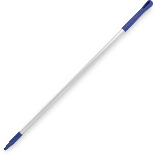 Carlisle 40216EC14 48" Blue Natural Aluminum Handle with Color-Coded Tip and Hang Up Cap