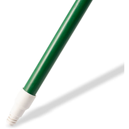 Carlisle 4022709 60" Green Fiberglass Sparta Solid Foam-Filled, Threaded Handle with Flex Tip