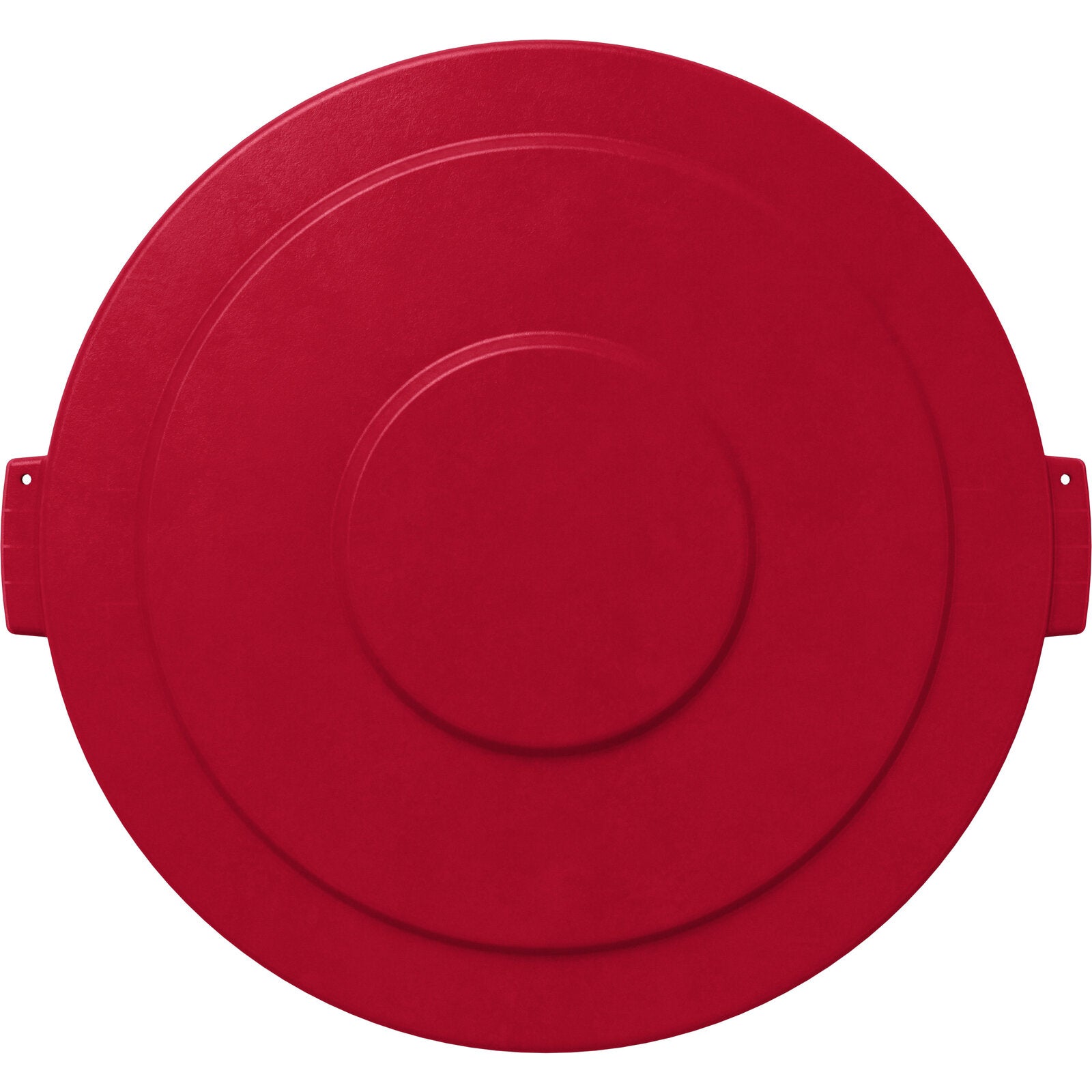 Sparta 84105605 55 Gallon Red Round Polyethylene Bronco Waste Bin Trash Container Lid