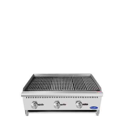 Atosa ATCB-36-LP 36" Liquid Propane Gas Heavy Duty Char-Rock Broiler