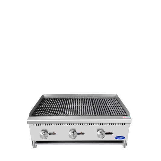 Atosa ATCB-36-LP 36" Liquid Propane Gas Heavy Duty Char-Rock Broiler