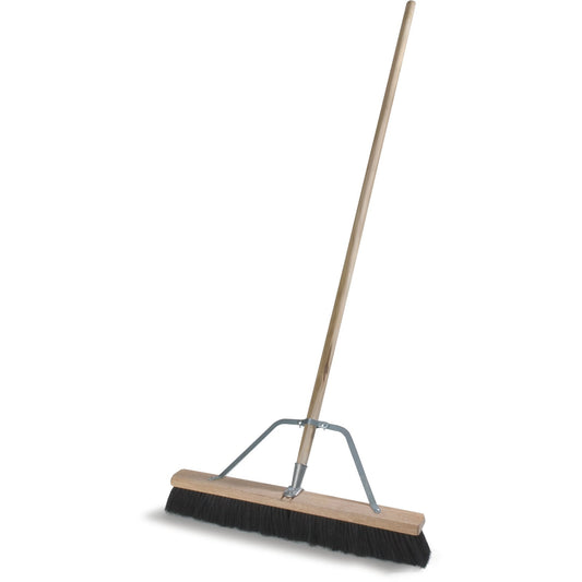 Carlisle 367360TC03 24" Medium Black Polypropylene Sweep