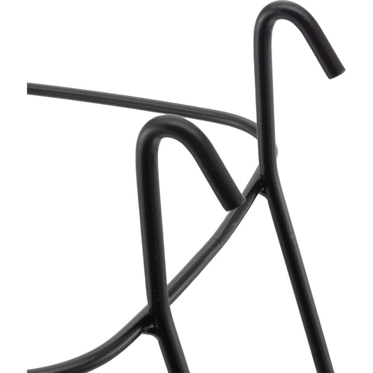 San Jamar KPPS97WM Black Wall Mounted Kleen-Pail Pro 97 Stand - Vinyl Coated Stainless Wire