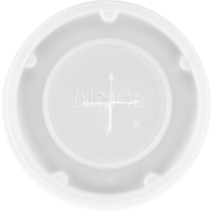 Dinex DX1196ST8714 Translucent Disposable Lid with Straw Slot Fits for Cambro and G.E.T Enterprises Tumblers (1000/cs)