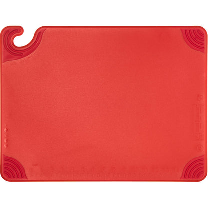 San Jamar CBG152012RD 15" x 20" x 0.5" Red Saf-T-Grip Cutting Board
