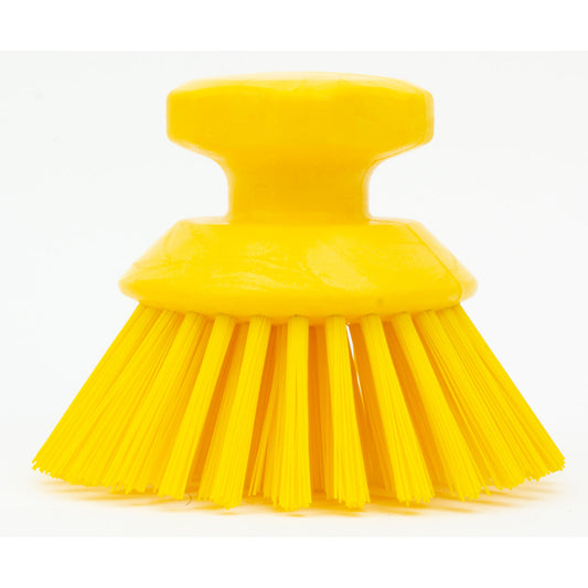 Carlisle 42395EC04 5" Yellow Round Scrub Brush