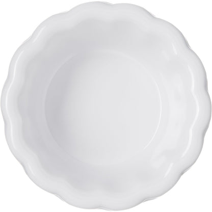 Carlisle 4394202 1 oz White Melamine Scalloped Ramekin