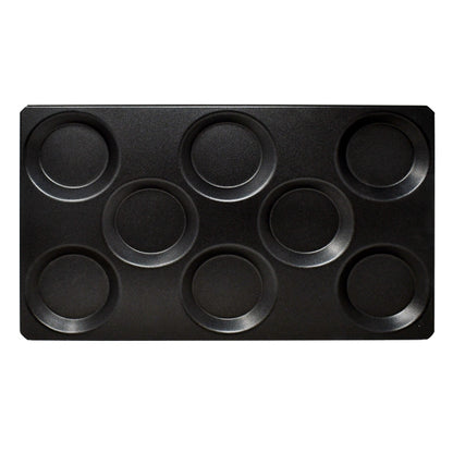 Omcan 44546 Full Size 12" x 20" Non-Stick Stainless Steel Multi-Baker Pan with 8 molds for Combi-Oven