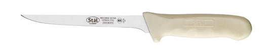 Winco KWP-61 6" White Polypropylene Handle Narrow Boning Knife