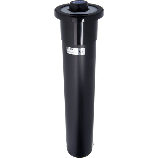 San Jamar C2210C18 18" Black Euro EZ-Fit Cup Dispenser Mount