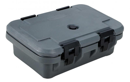Omcan 80164 Gray Insulated Food Pan Carrier with 4" Depth
