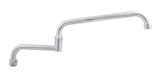 BK Resources EVO-SPT-18 18" Stainless Steel Evolution Series Stainless Steel DJ Swing Spout, 2.0 GPM Flow Rate