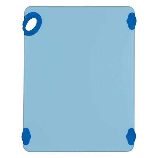 Winco CBK-1520BU 15" x 20" x 1/2" Blue Cutting Board with Hook