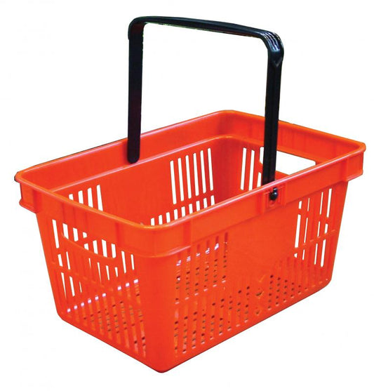 Omcan 21183 Red Plastic Shopping Basket
