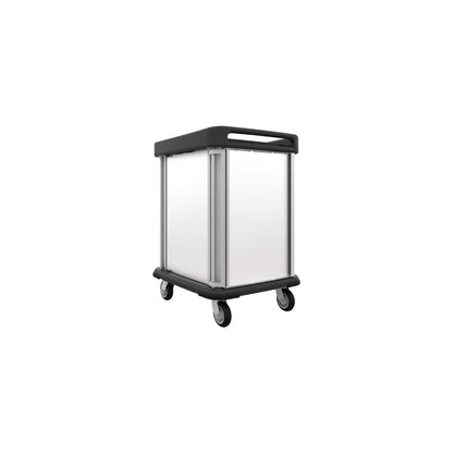 Dinex DXSU2T1D12 12 Trays (2 Trays per slide) Single Door Stainless Steel TQ Supreme Cart