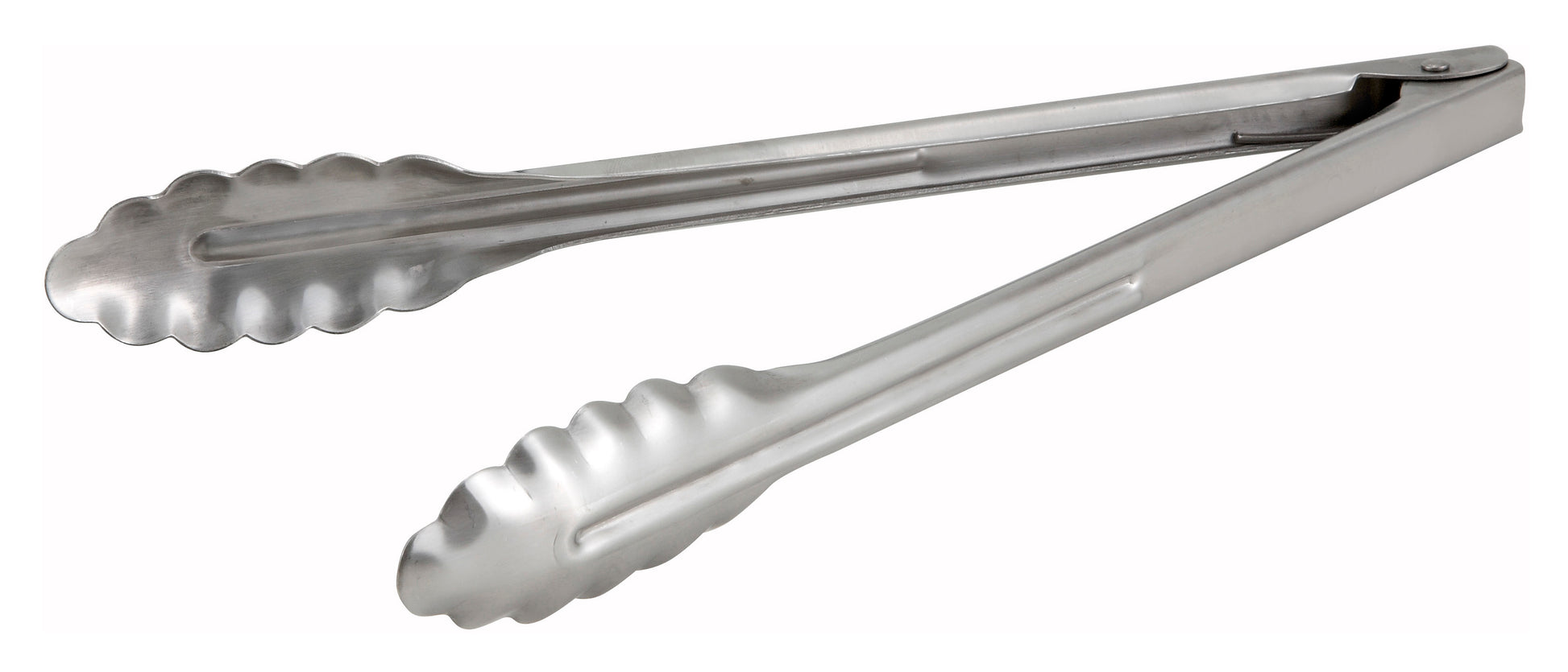 Winco UT-12HT 12" Stainless Steel Utility Tong, Extra Heavyweight