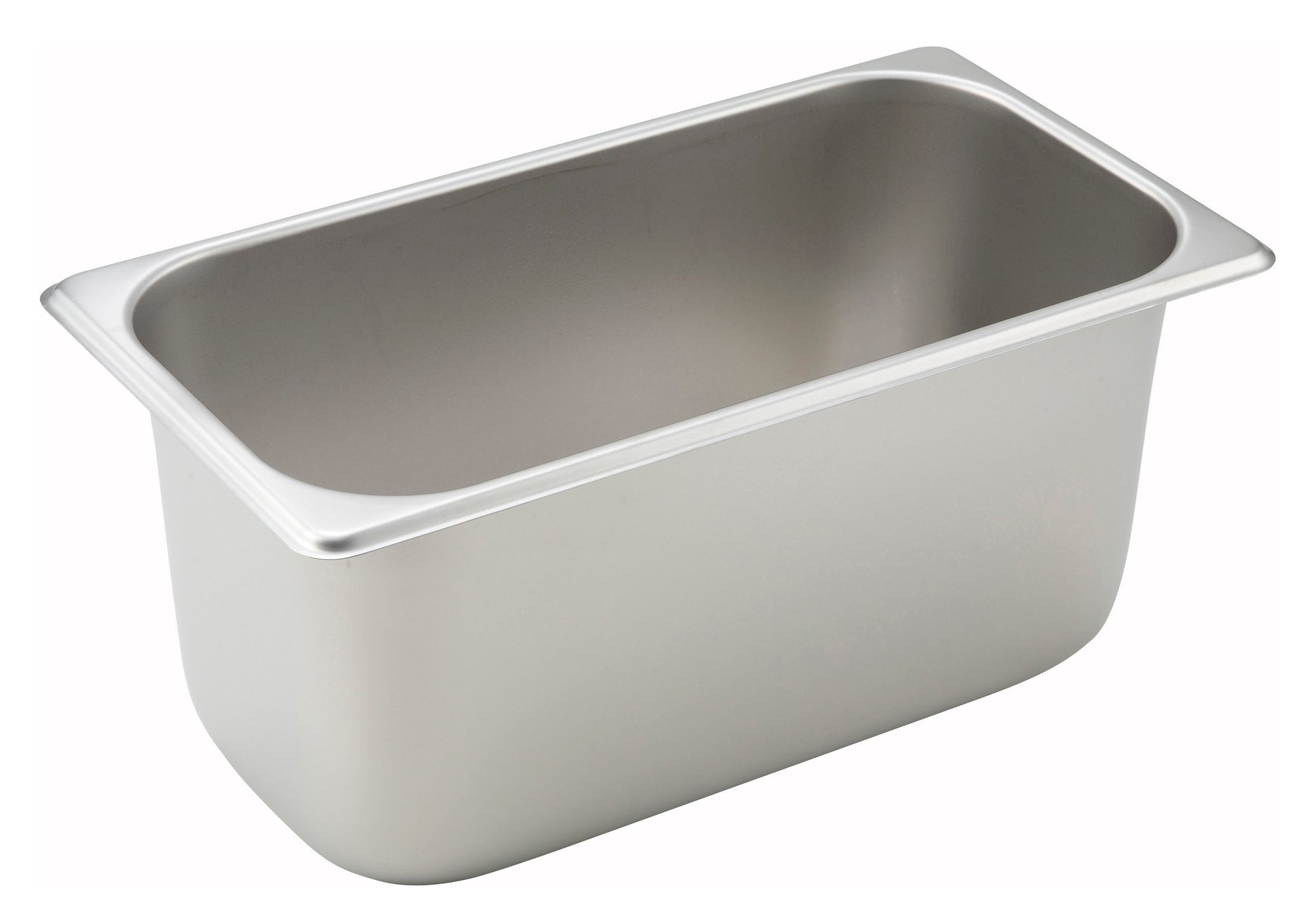 Winco SPT6 1/3 Size Stainless Steel Straight-sided Steam Pan, 6" Deep