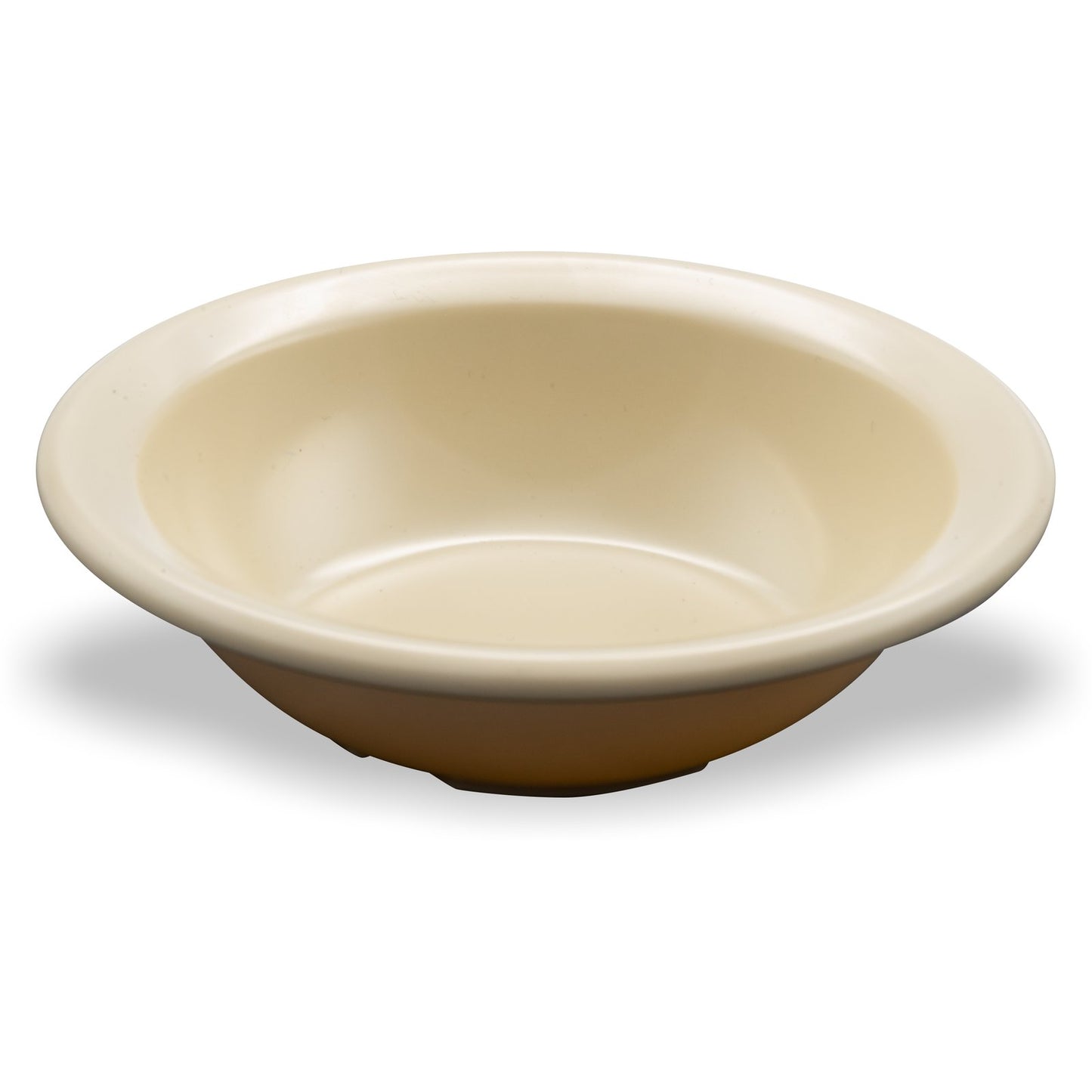 Carlisle KL80525 4.75 oz Tan Kingline Melamine Rimmed Fruit Bowl