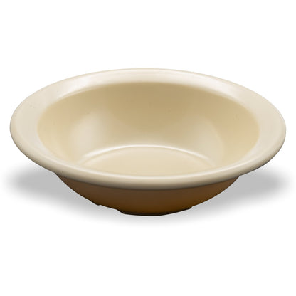 Carlisle KL80525 4.75 oz Tan Kingline Melamine Rimmed Fruit Bowl