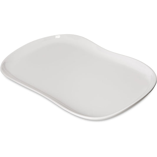 Carlisle 5300980 13" x 7" Greige Stadia Melamine Platter