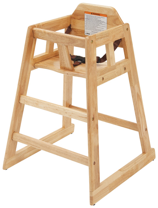Winco CHH-101 Natural Wood High Chair