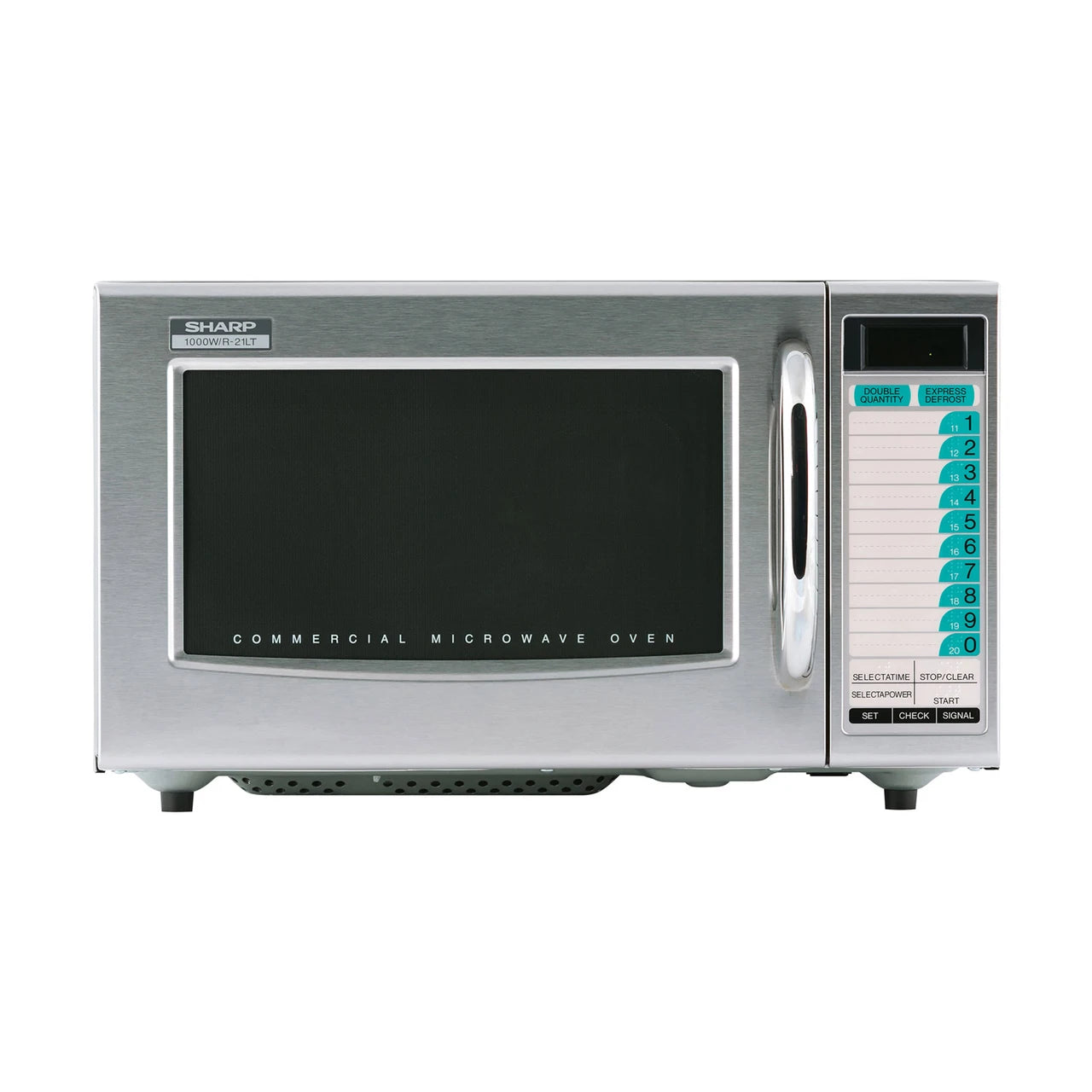 Sharp R-21LTF 1 cu. ft. Stainless Steel Medium Duty Microwave Oven