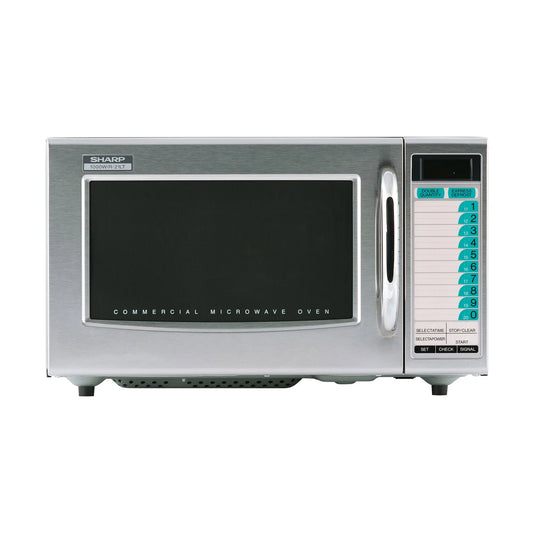 Sharp R-21LTF 1 cu. ft. Stainless Steel Medium Duty Microwave Oven