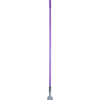 Carlisle 362113EC68 60" Purple Fiberglass Dust Mop Handle with Clip-On Connector