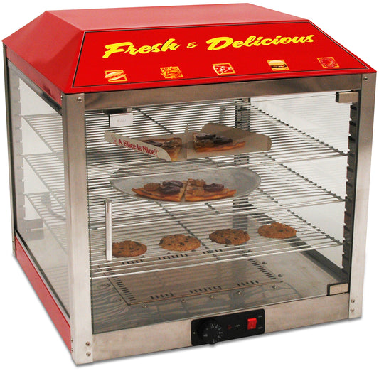 Winco 51048 Benchmark 18" Two Door Pass- thru Warmer / Merchandiser