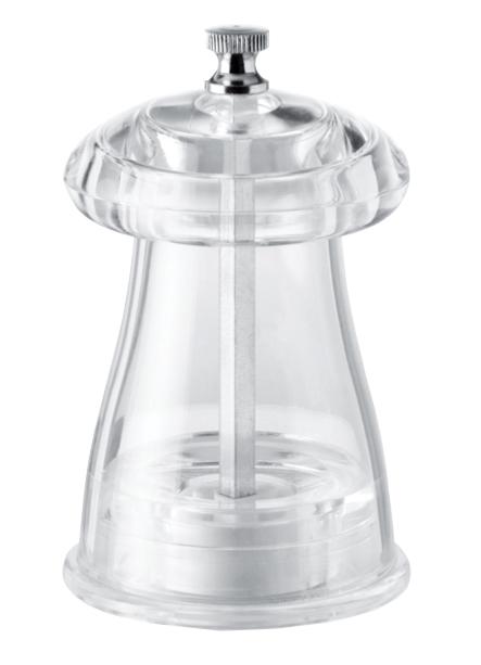 Omcan 43703 10-cm Crystal-Shaped Salt Mill Acrylic Resin