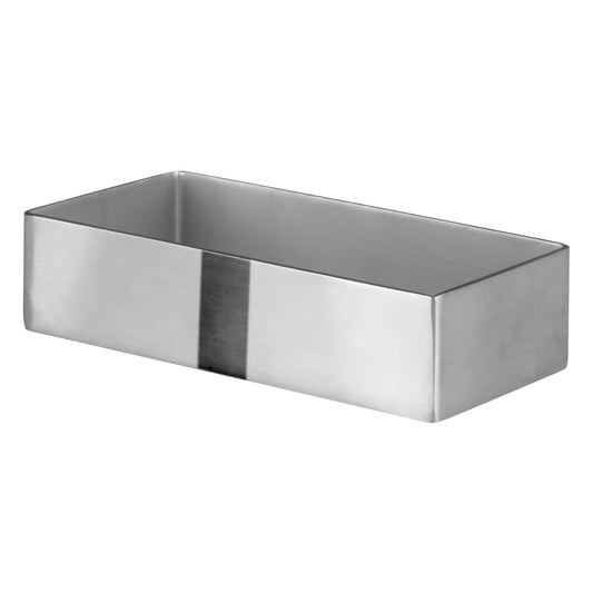 Winco DDSG-101S 3-3/16" x 2-1/2" Rectangular Stainless Steel Sugar Packet Holder