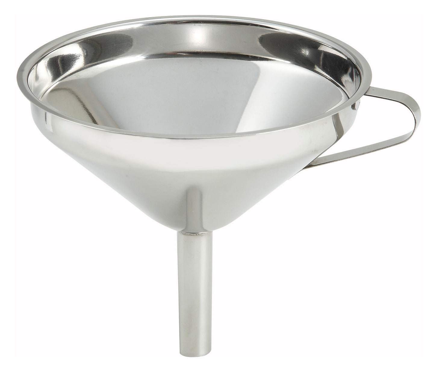 Winco SF-5 5" Stainless Steel Wide Mouth Funnel