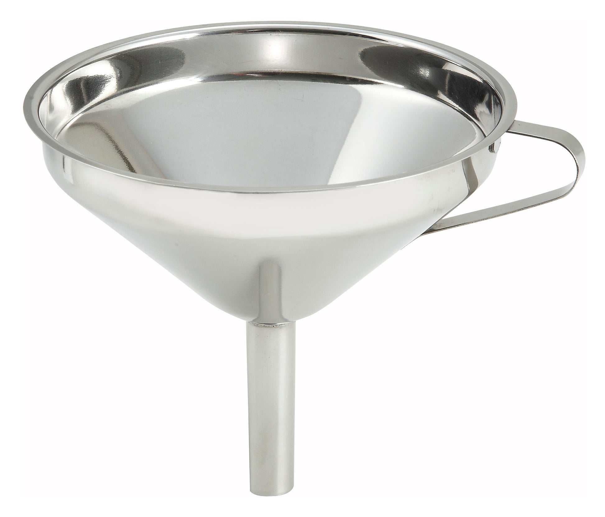 Winco SF-5 5" Stainless Steel Wide Mouth Funnel