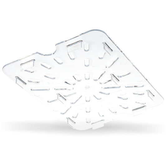 Carlisle 1023507 1/2 Size Clear Polycarbonate StorPlus Food Pan Drain Grate