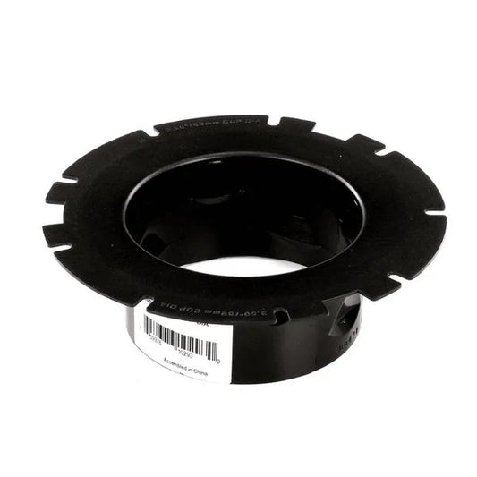 San Jamar C2400350 3.5" Black Fixed Rim Insert for EZ-Fit Cup