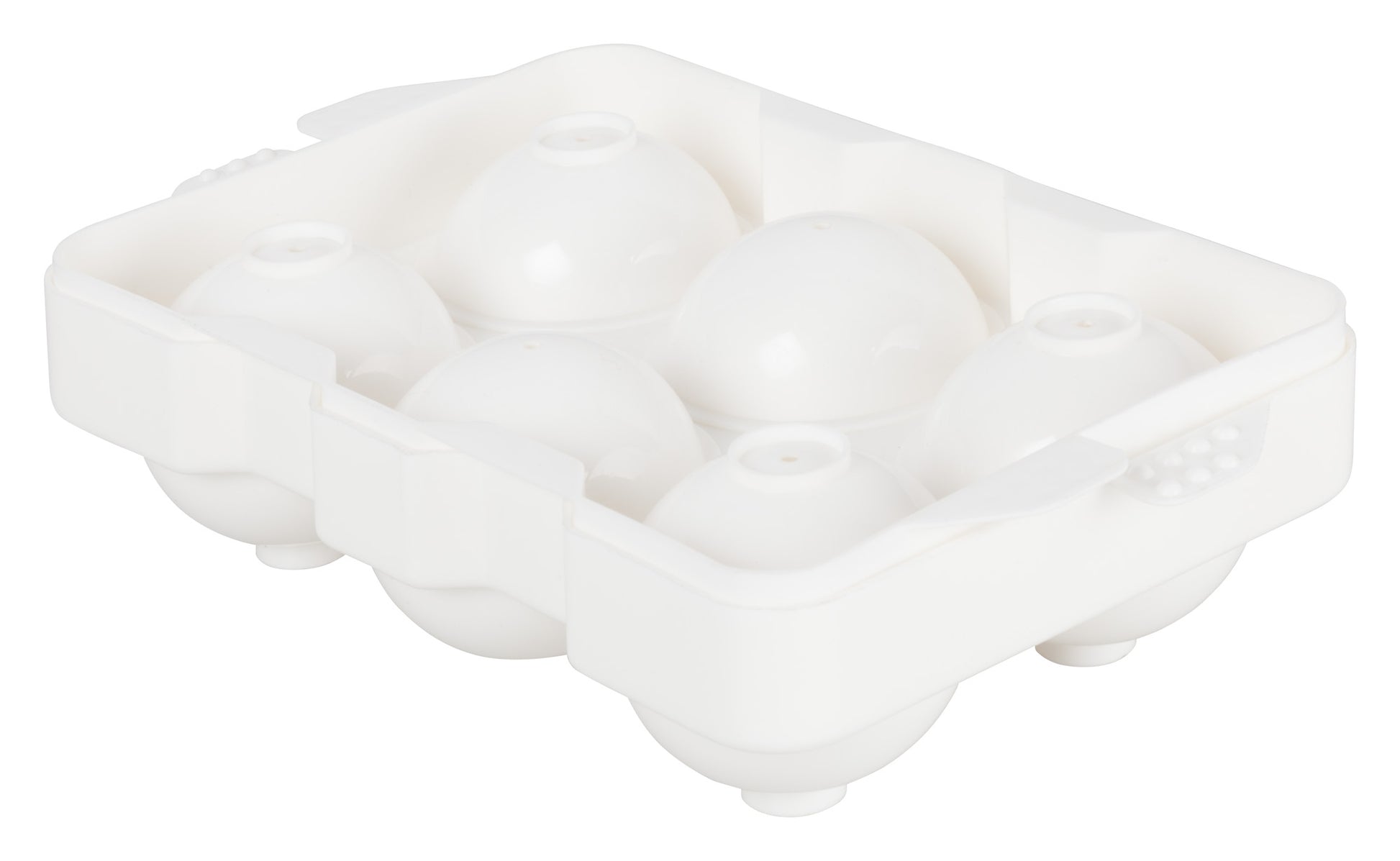 Winco ICCP-6W White 6-Compartment Plastic Ice Cube Tray