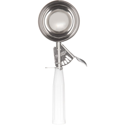 Carlisle 60300-6 4.7 oz #6 White 18-8 Stainless Steel Disher Scoop